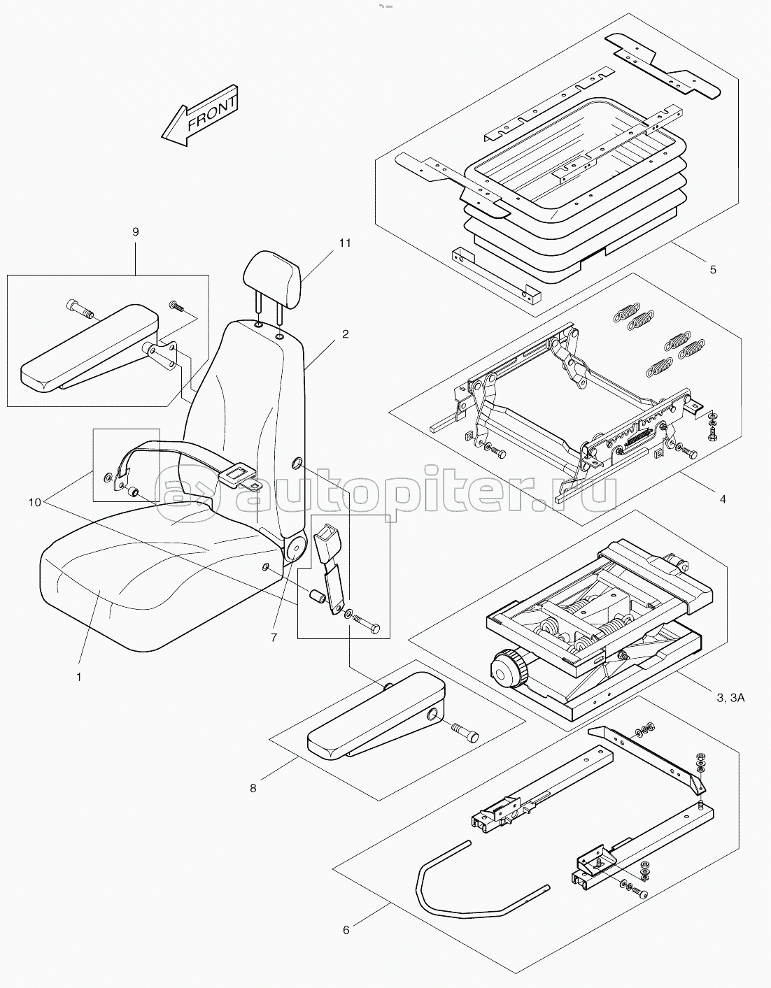 SEAT - EXCEPT EUROPE & U.S.A (1001 - 1014)