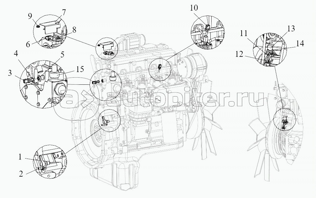 BOSCH SENSOR AND CABLE HARNESS WITH BOSCH SYSTEM