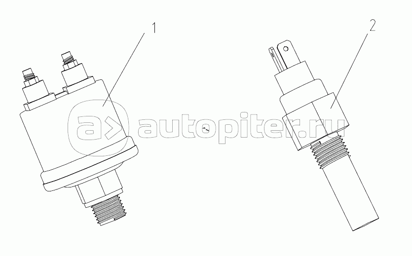 OIL PRESSURE AND COOLANT TEMPERATURE SENSOR (WITH CAN)