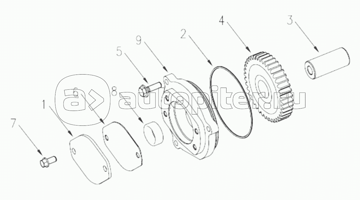 1S42591000201 Engine-accessory drive, gear train (FR)