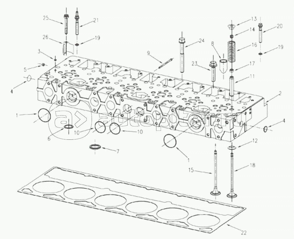 1S42591000201 Engine-cylinder head assembly