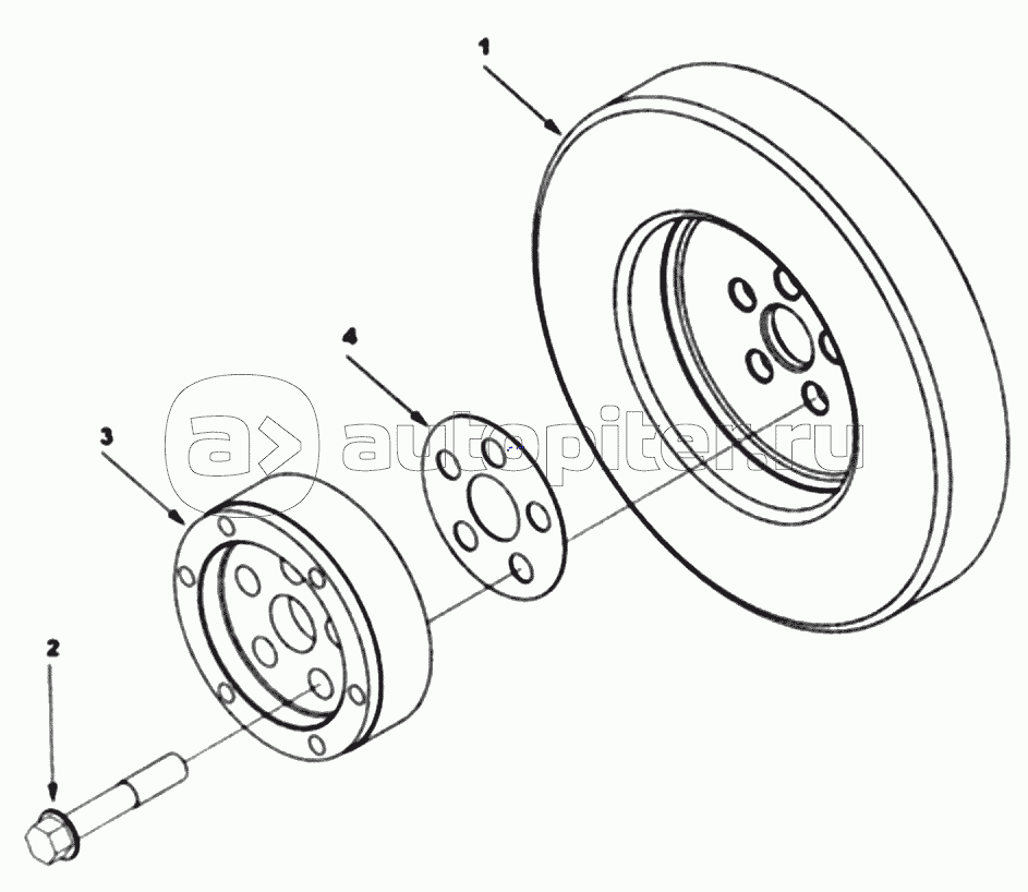 1S42591000201 Engine-vibration damper, crankshaft