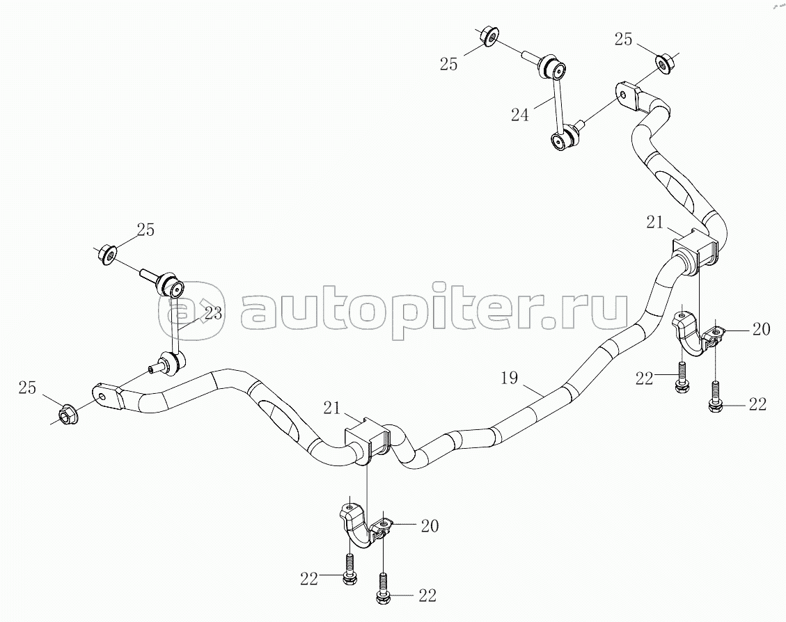 1S64832920003 Front suspension (6483MD6VC-A1ZA01, 6483MD6VC-A1ZA02, 6483MD6VC-A1ZA03, 6483MD6VC-A1ZA04, 6483MD6VC-A1ZA05)