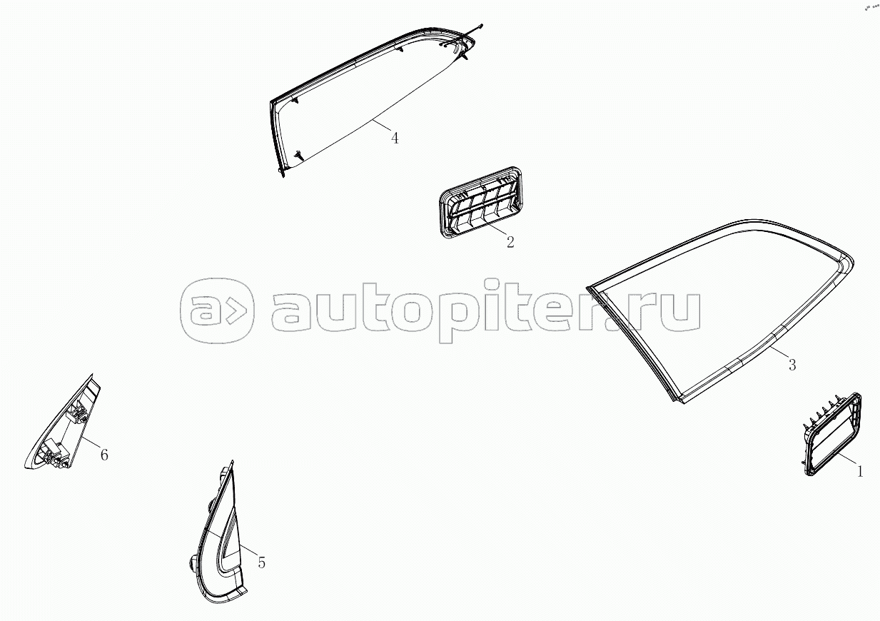 1SD1805410131 Side wall exterior trim parts (With chrome trim bars) (6483MD6VC-A1ZA01, 6483MD6VC-A1ZA02, 6483MD6VC-A1ZA03, 6483MD6VC-A1ZA04, 6483MD6VC-A1ZA05, 6483RD6VC-A1ZA01, 6483RD6VC-A1ZA02, 6483RD6VC-A1ZA03, 6483RD6VC-A1ZA04, 6483RD6VC-A1ZA05)