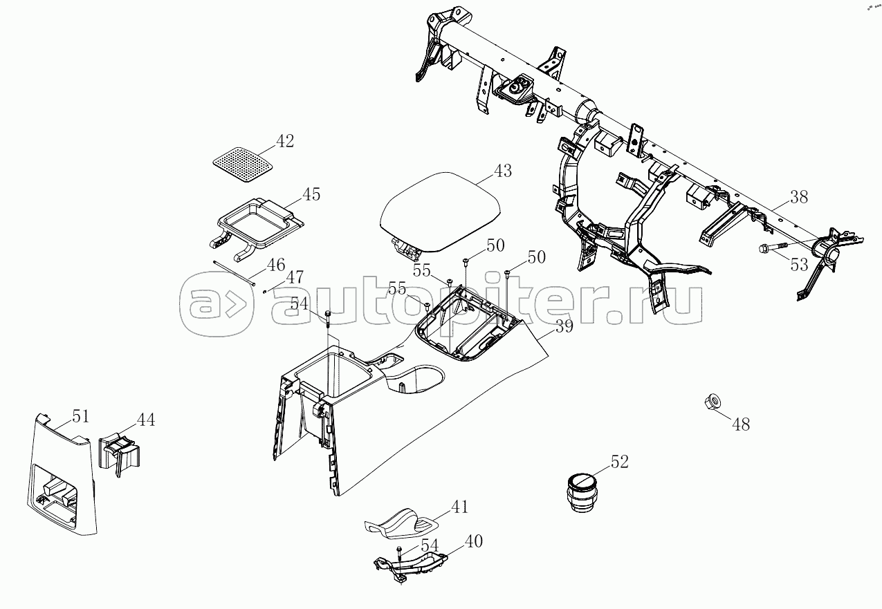 1SD1805350001 Instrument panel (6483MD6VC-A1ZA01, 6483MD6VC-A1ZA03, 6483MD6VC-A1ZA05, 6483RD6VC-A1ZA01, 6483RD6VC-A1ZA03)