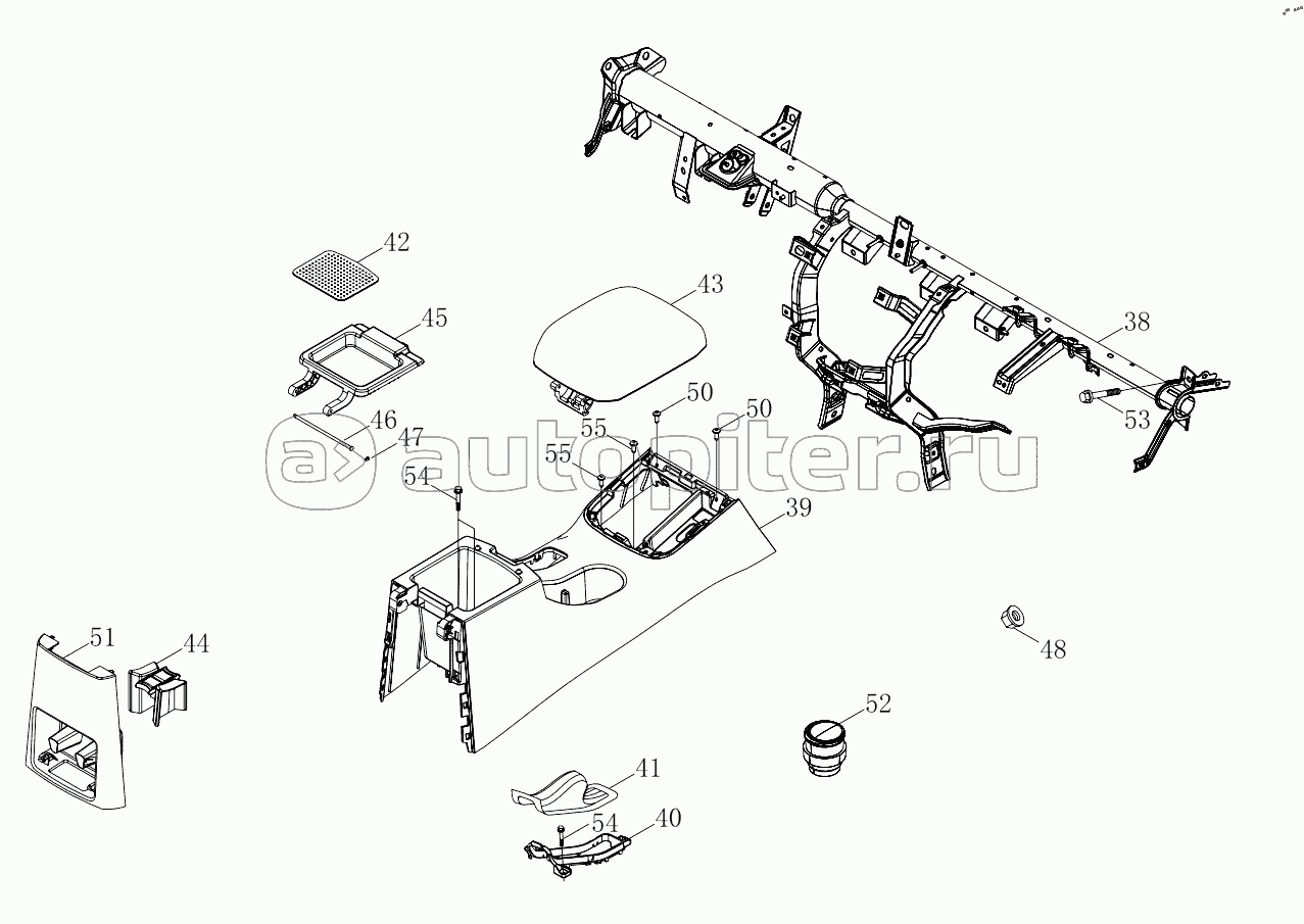 1SD1805350017 Instrument panel (6483RD6VC-A1ZA02, 6483RD6VC-A1ZA04, 6483RD6VC-A1ZA05)