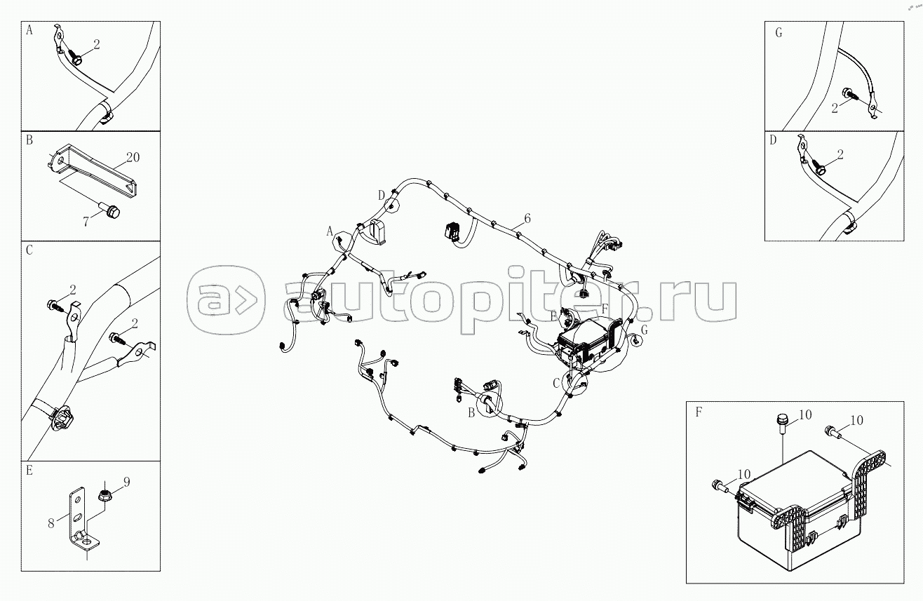 1SD1803740393 Body harness 6483MD6VA-A1ZA05