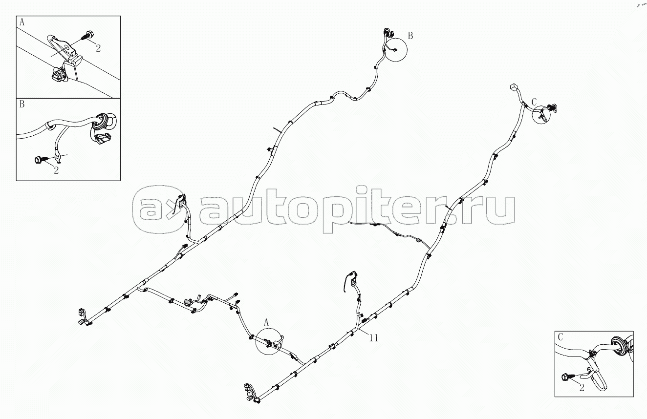 1SD1803740394 Body harness 6483RP6VA-A1ZA05, 6483RP6VA-A1ZA07