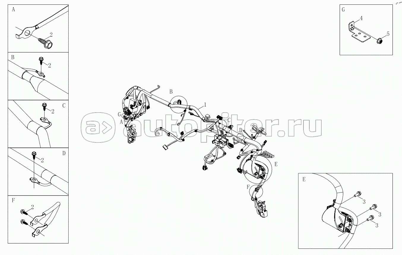 1SD1803740395 Body harness 6483RD6VA-A1ZA06