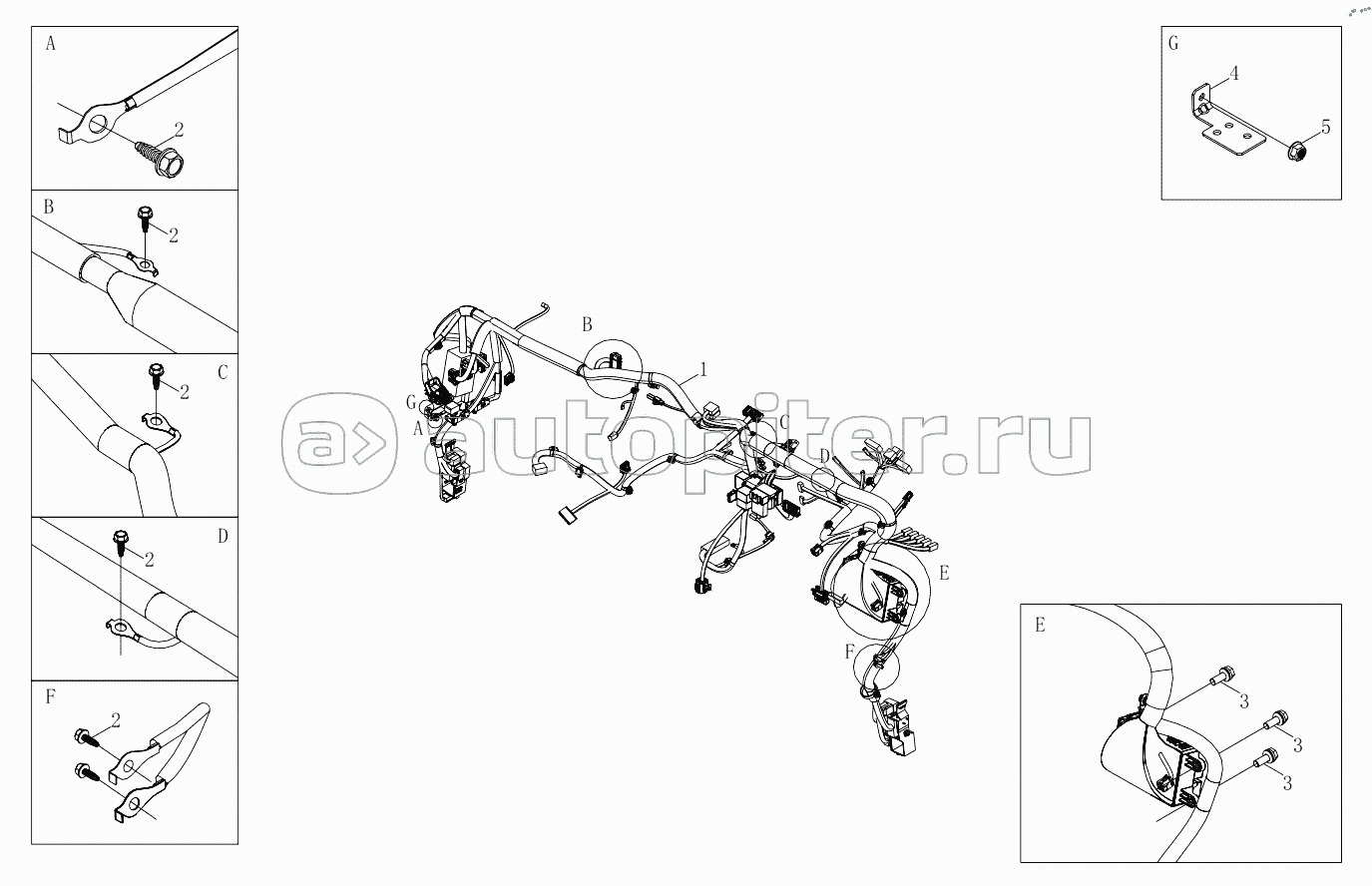1SD1803740409 Body harness 6483RD6VA-A1ZA08