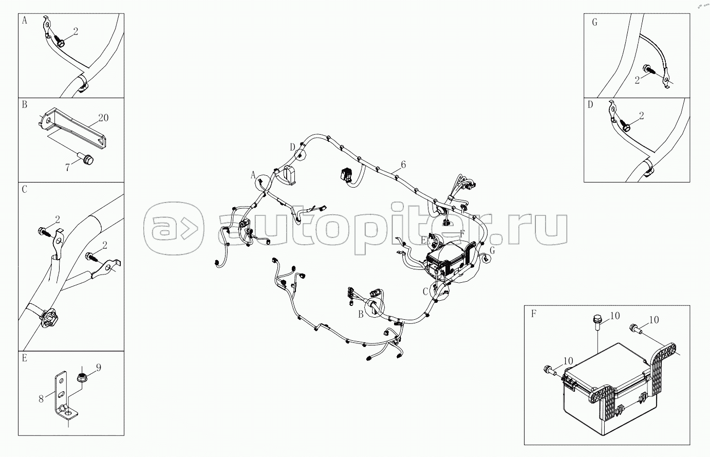 1SD1803740409 Body harness 6483RD6VA-A1ZA08