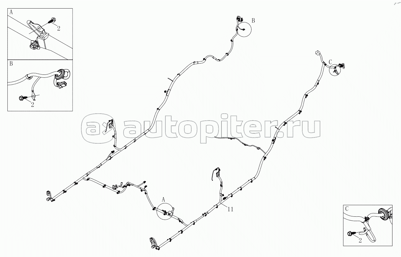 1SD1803740409 Body harness 6483RD6VA-A1ZA08