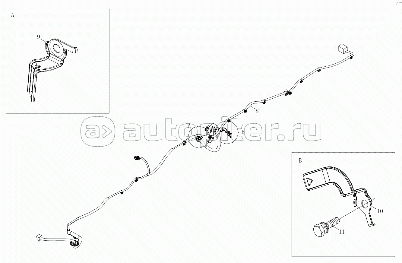 1S64833620010 Chassis wire harness 6483MD6VA-A1ZA05