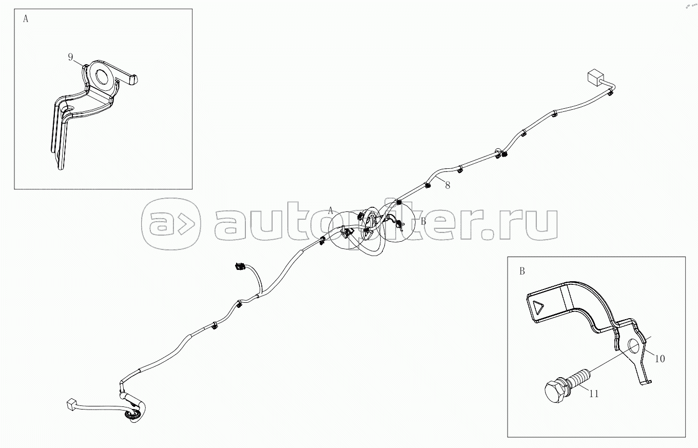 1S64833620029 Chassis wire harness 6483RD6VA-A1ZA08