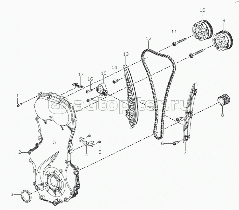 1S64831000010 Engine assembly - Timing system 1 6483MD6VA-A1ZA05, 6483RD6VA-A1ZA05, 6483RD6VA-A1ZA06, 6483RD6VA-A1ZA07, 6483RD6VA-A1ZA08
