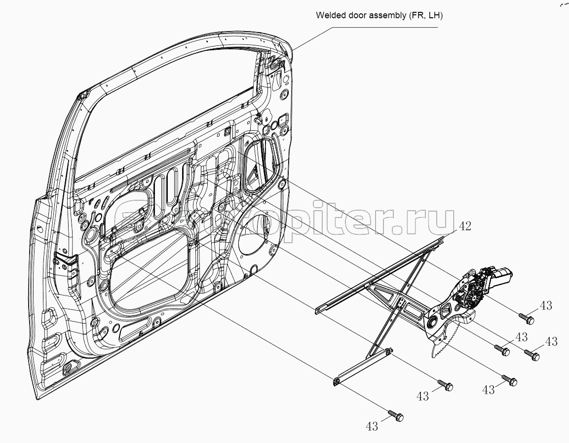 1SD1806100094 Front side door 6483RD6VA-A1ZA08
