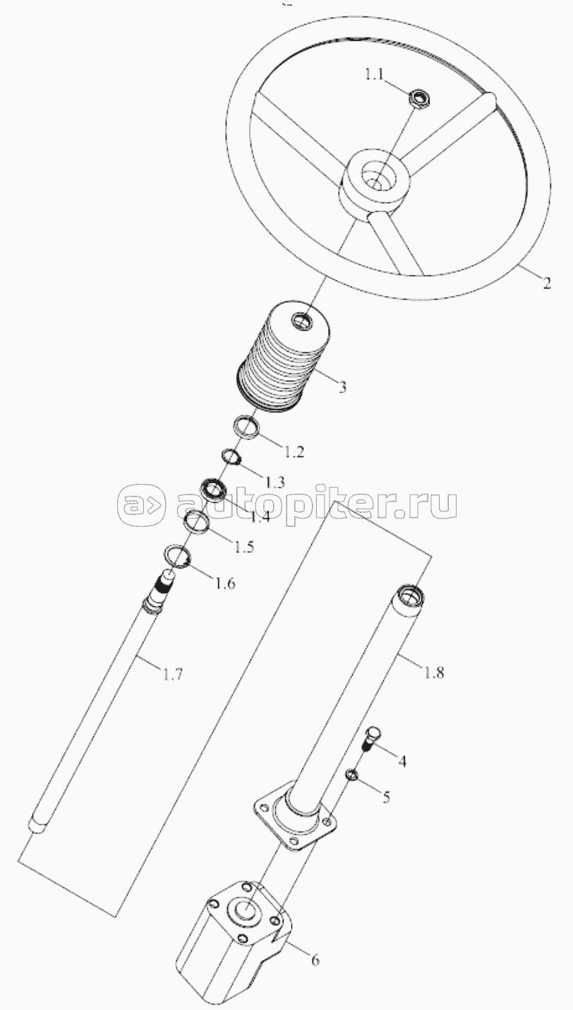TB504.401B REDIRECTOR OR STEERING COLUMN ASSEMBLY