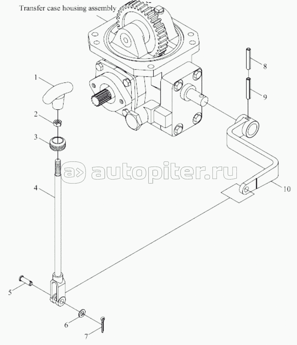 TB554.423C TRANSFER CASE CONTROL ASSEMBLY