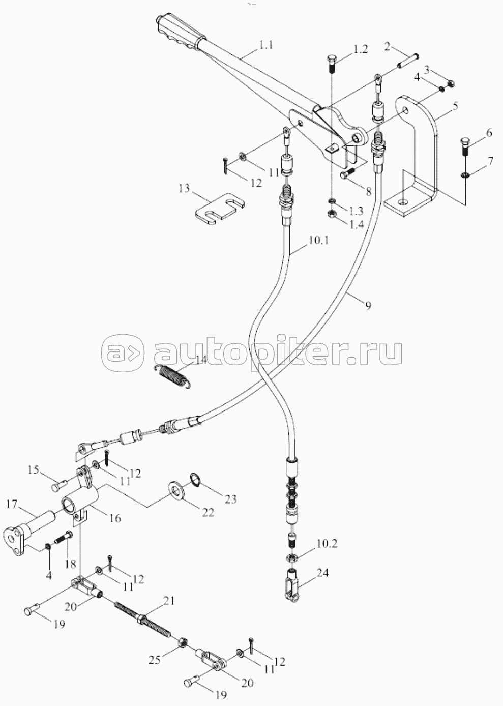 TB504.433 BRAKE CONTROL MECHANISM ASSEMBLY-2