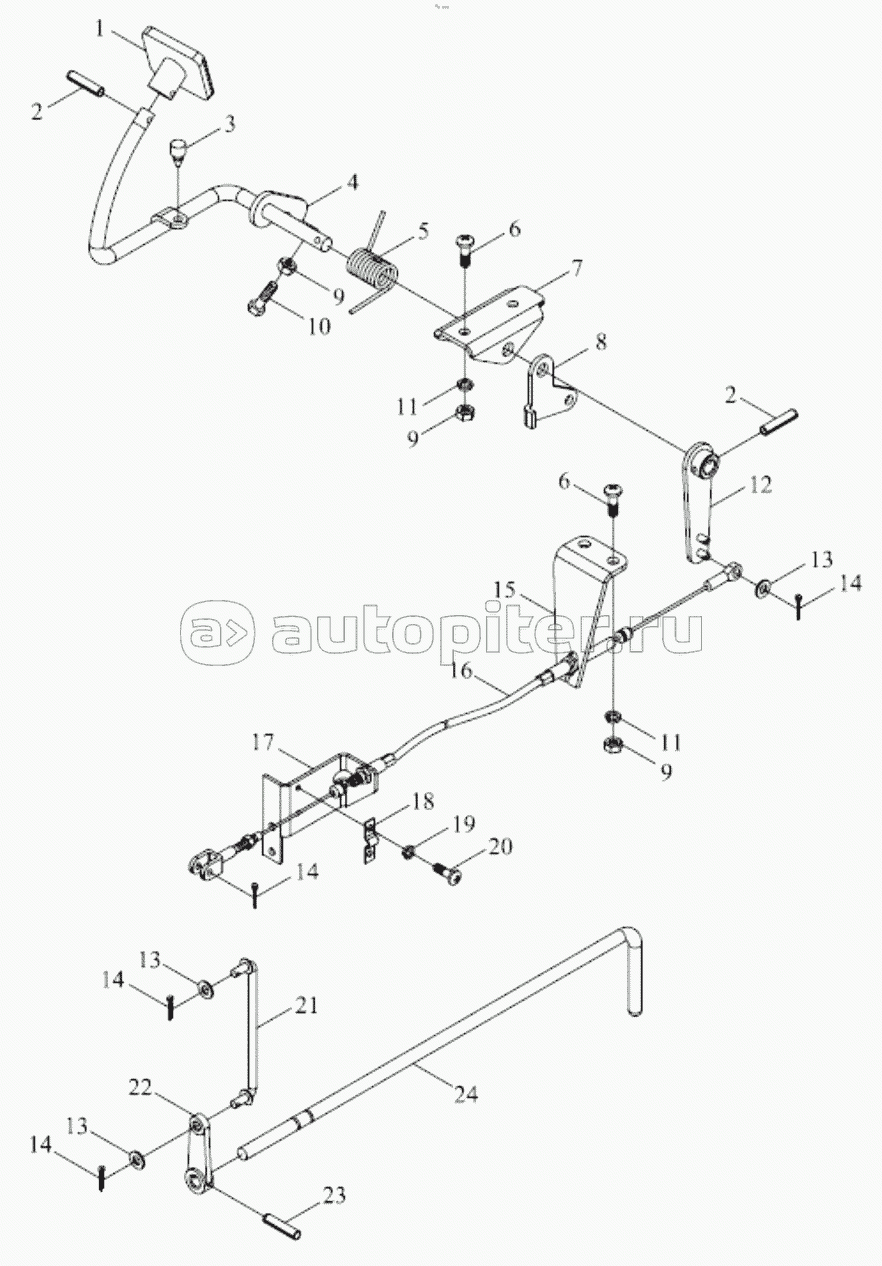 TE254.20-2 ENGINE CONTROL MECHANISM ASSEMLBY