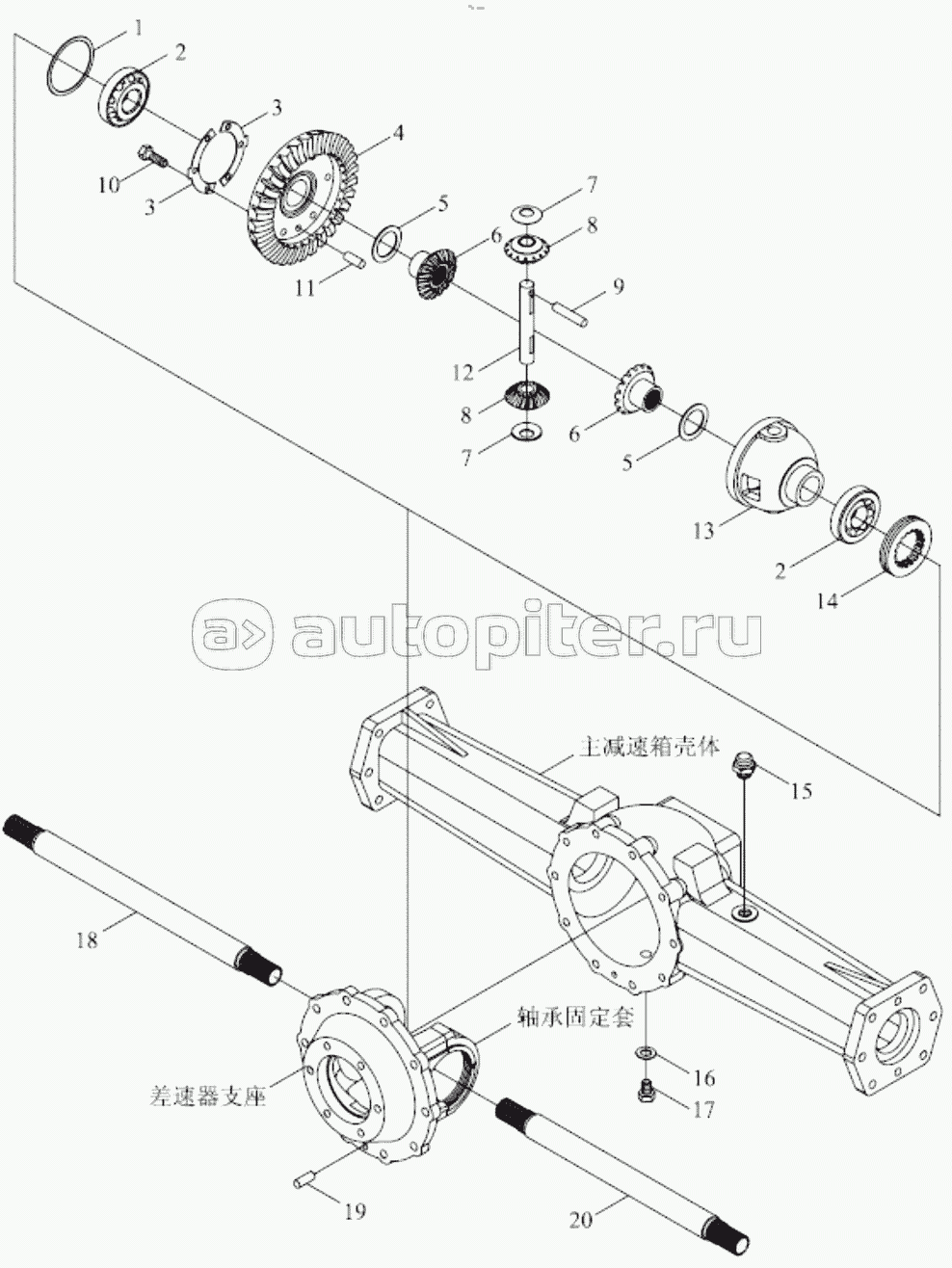TE254.311J-3.2 FRONT DRIVING AXLE ASSEMBLY
