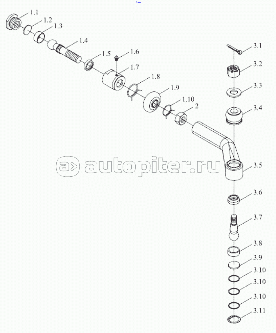 TE254.311J-6 FRONT DRIVING AXLE ASSEMBLY