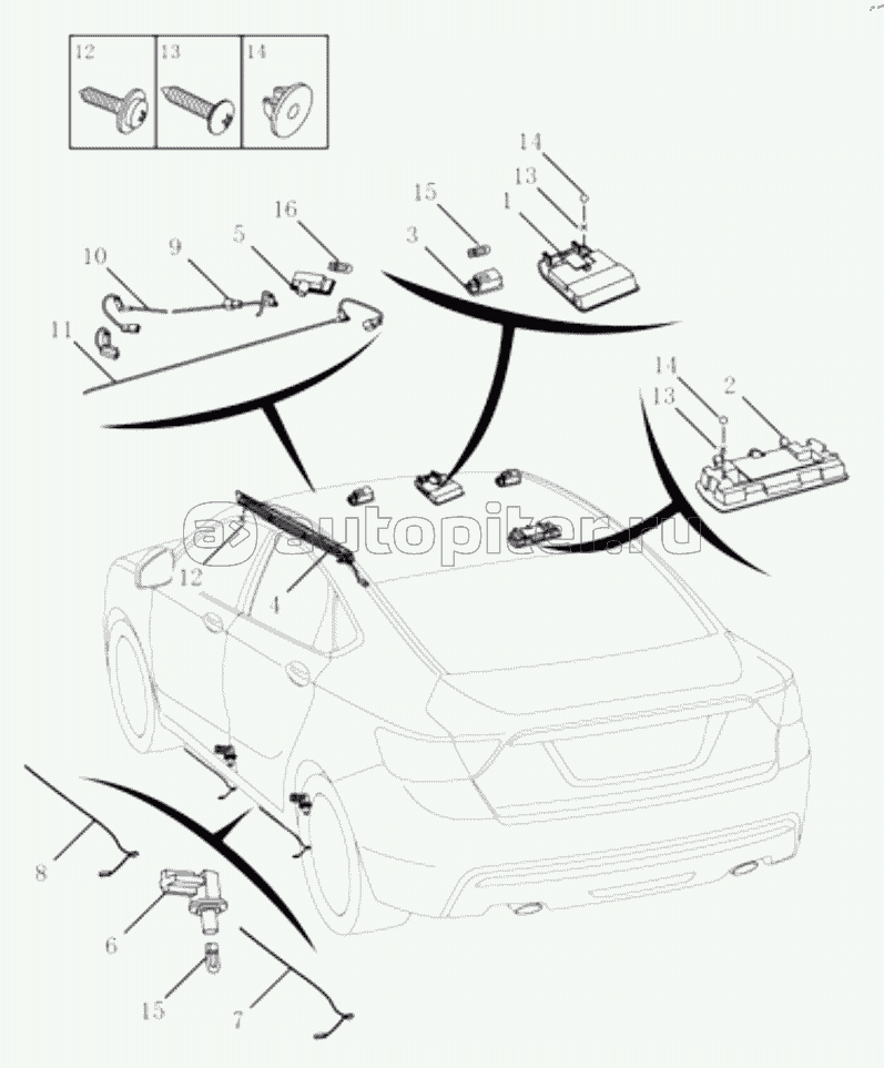 ROOM LAMP CONFORTABLE/FLAGSHIP VERSIONгЂЃSUNROOF