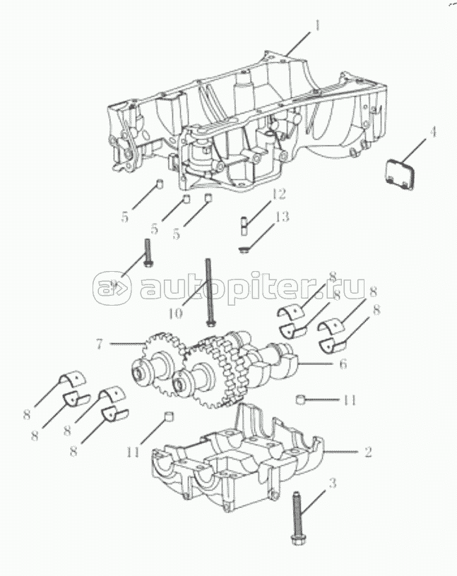 CRANKSHAFT CASING & BALANCE SHAFT JLD-4G24