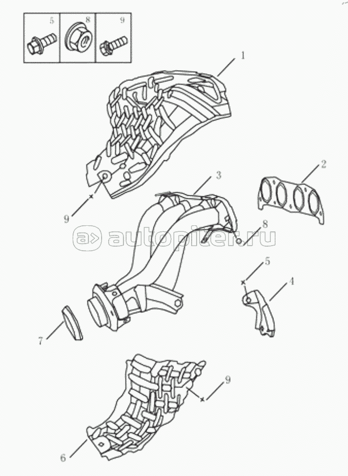 EXHAUST MANIFOLD JL4G18A/JL4G15N/JLC-4G15-A03, E IV