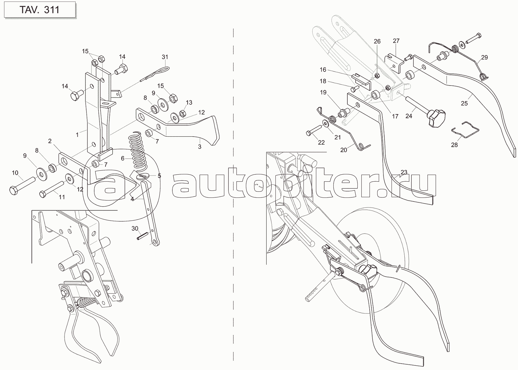 FRONT AND REAR SEED COVERS FOR “V” WHEELS
