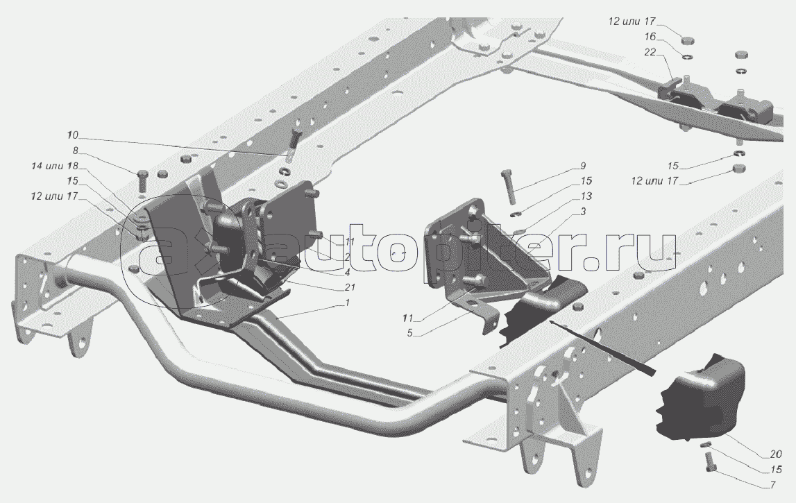 3302-1001001-50. Установка подушек подвески двигателя
