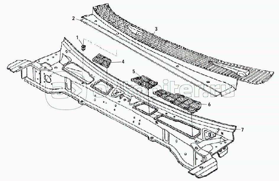 FRONT WALL (2) – FRONT VENTLID AND FRONT WALL UPPER PARTS ASSEMBLY