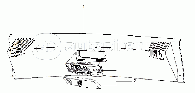 REAR ROOF MEMBER TRIM PANEL AND REAR CEILING LAMP