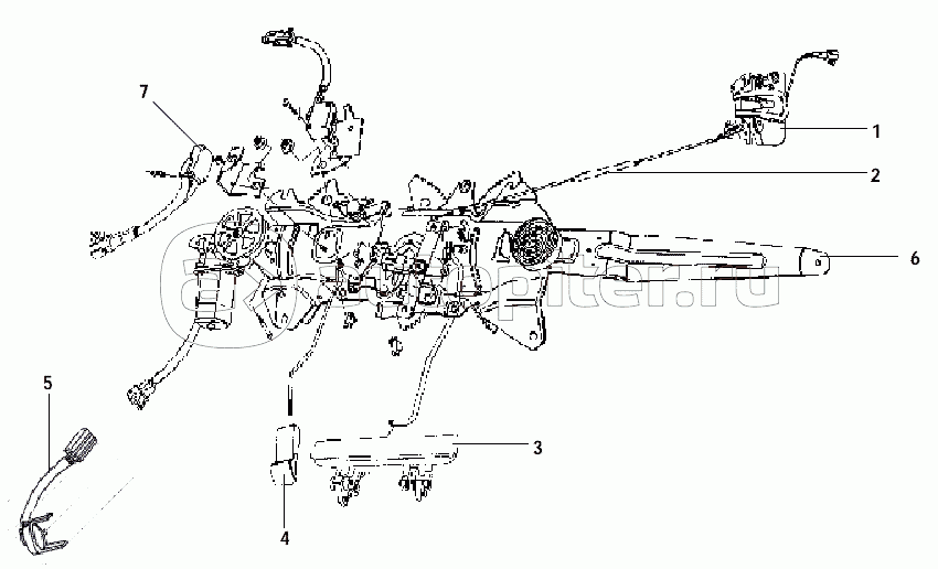 TAIL DOOR WINDOW REGULATOR AND LOCK ASSBMBLY