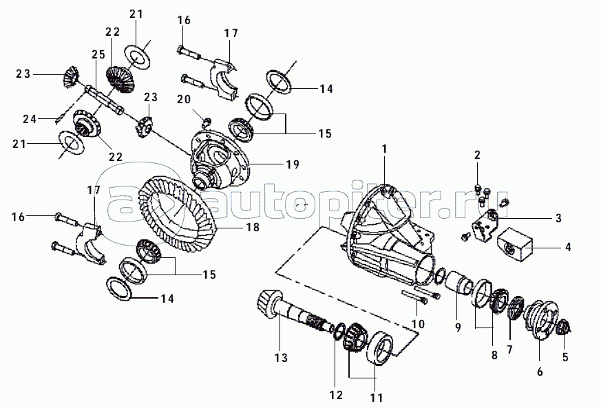 FRONT REDUCER AND DIFFERENTI AL ASSEMBLY(F1)