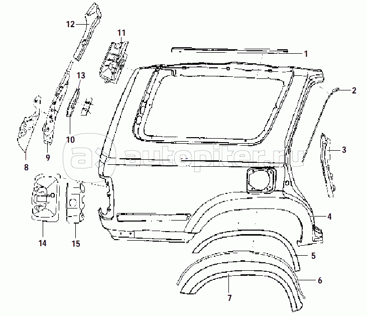 RIGHT REAR BODY SIDE (1)- REAR BODY SIDE OUTER PANEL