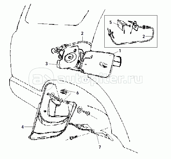 REAR BODY SIDE (3) - FUEL FILLER DOOR ACCESSORIES AND MUDGUARD