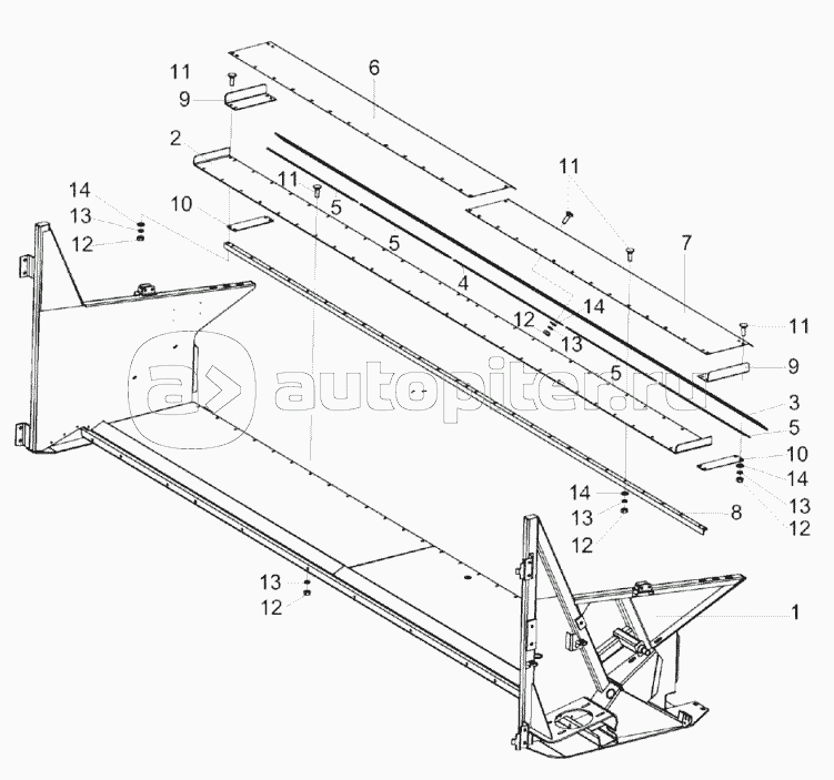 Приспособление для уборки рапса КЗК-840-1540000 (лист 3)