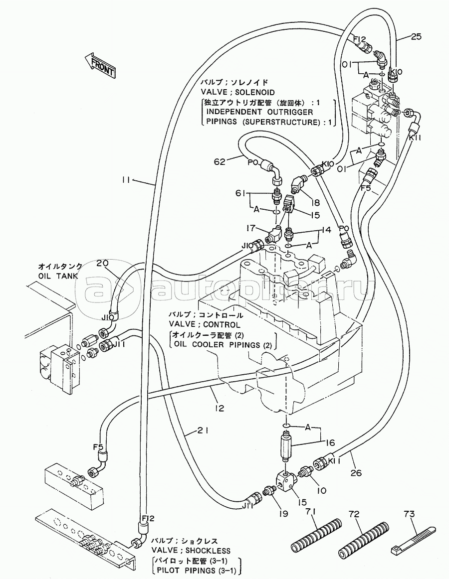 Independent Outrigger Pipings (Superstructure): 4