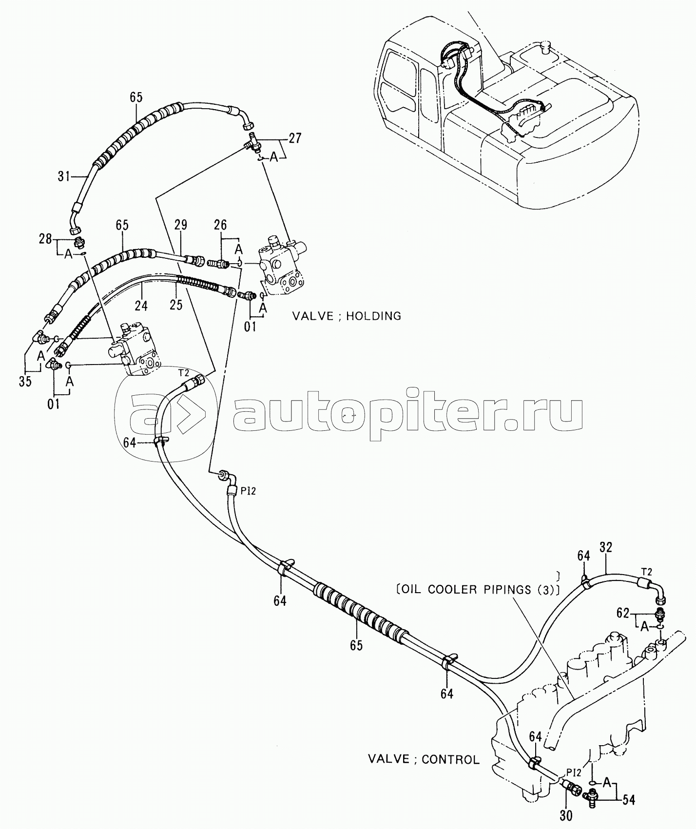 HOSE RUPTURE VALVE PIPINGS (BOOM):2 <Type 2>
