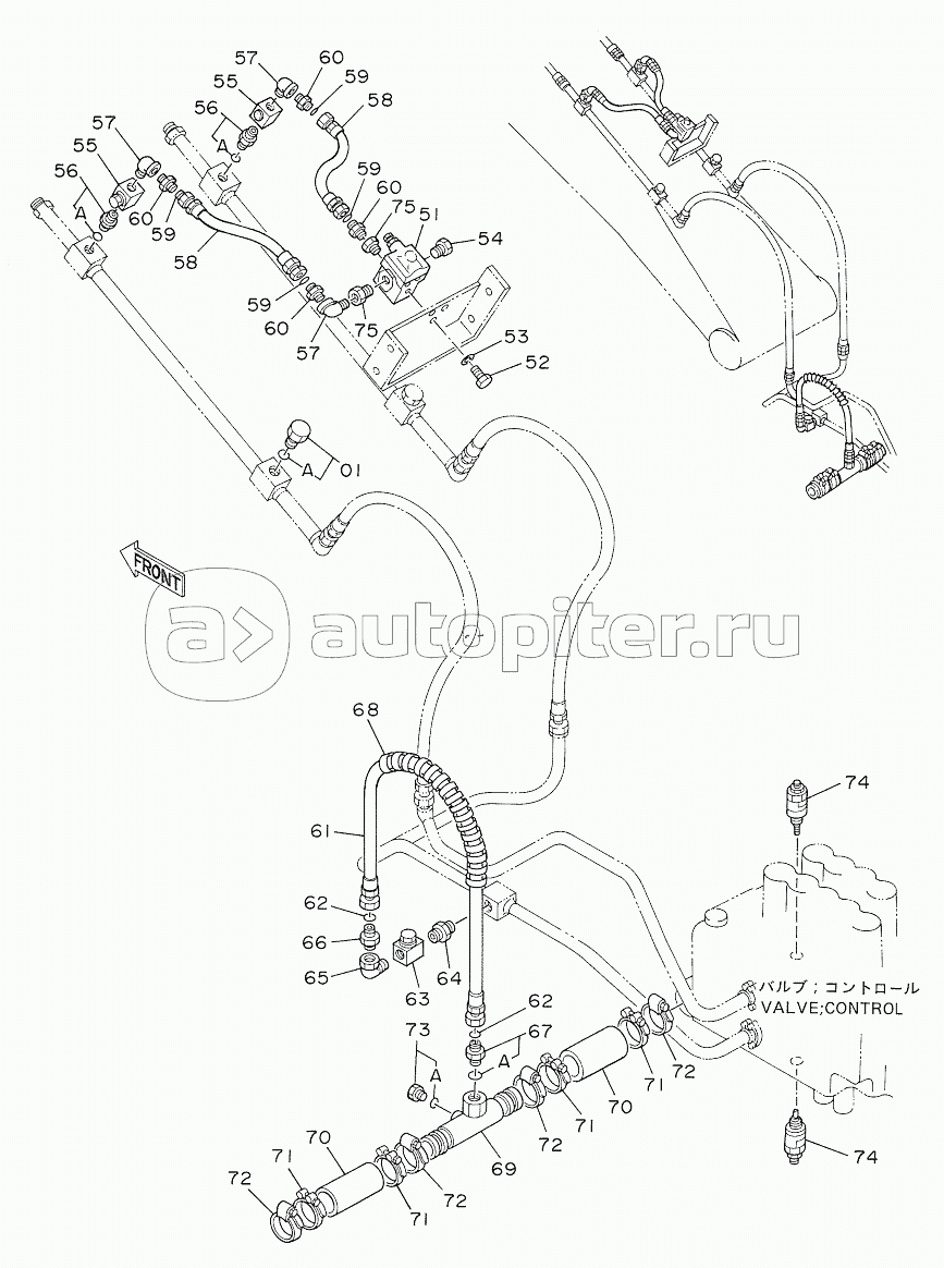 PIPINGS (3) FOR BREAKER, CRUSHER <0KADA / FURUKAWA BREAKER & CRUSHER)