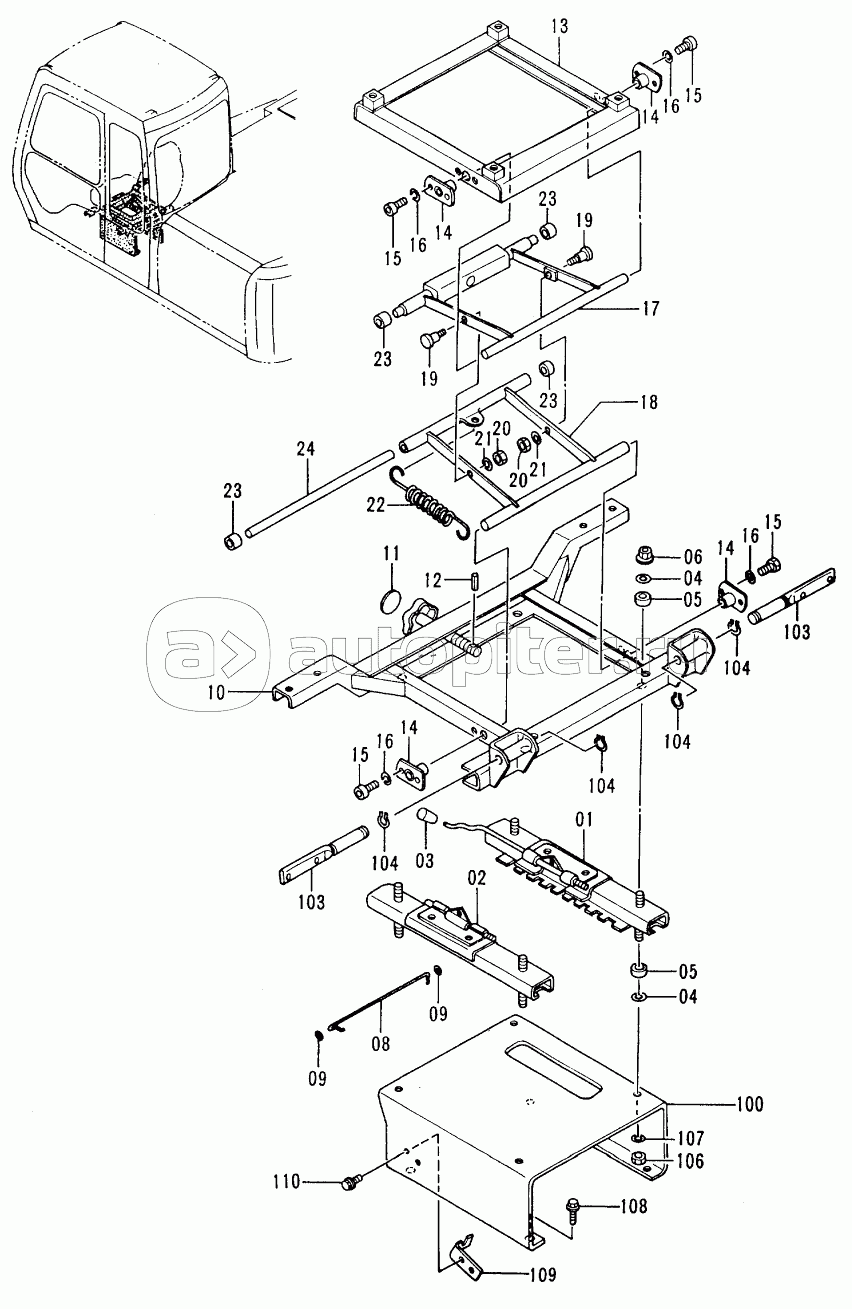 SEAT STAND (EU)(N.EUROPE) (040001-040718)