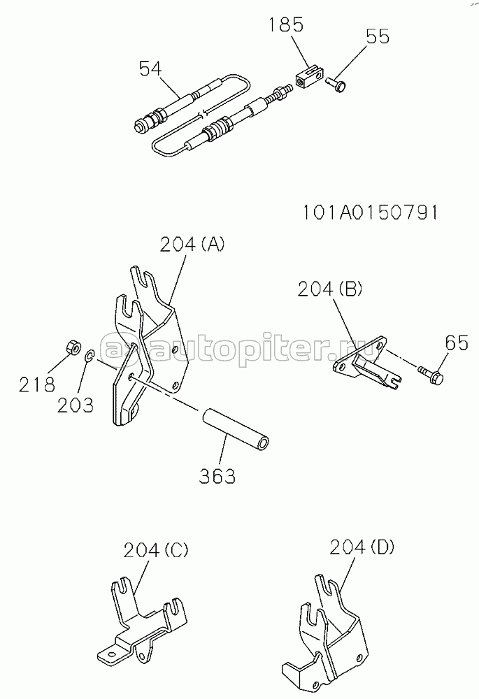 ACCELERATOR PEDAL AND CONTROL, S.N: D89-11-
