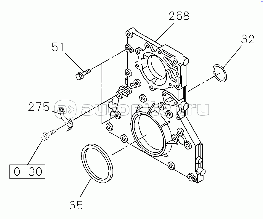 D00/06-, 1113415936 TIMING GEAR CASE AND FLYWHEEL HOUSING (2-2)