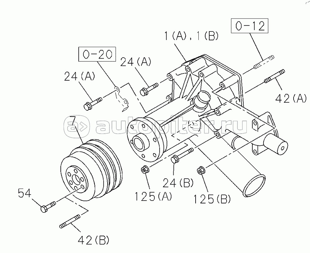 D00/06-, 1136501334 WATER PUMP AND CORROSION RESISTOR (1-2)