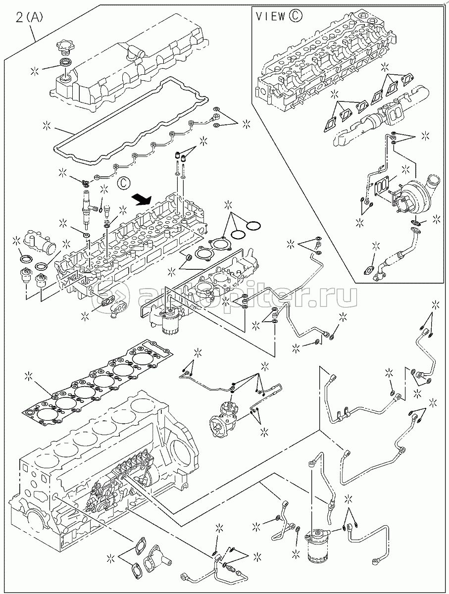 D00/06-, 1878120681 ENGINE GASKET KIT (3-3)