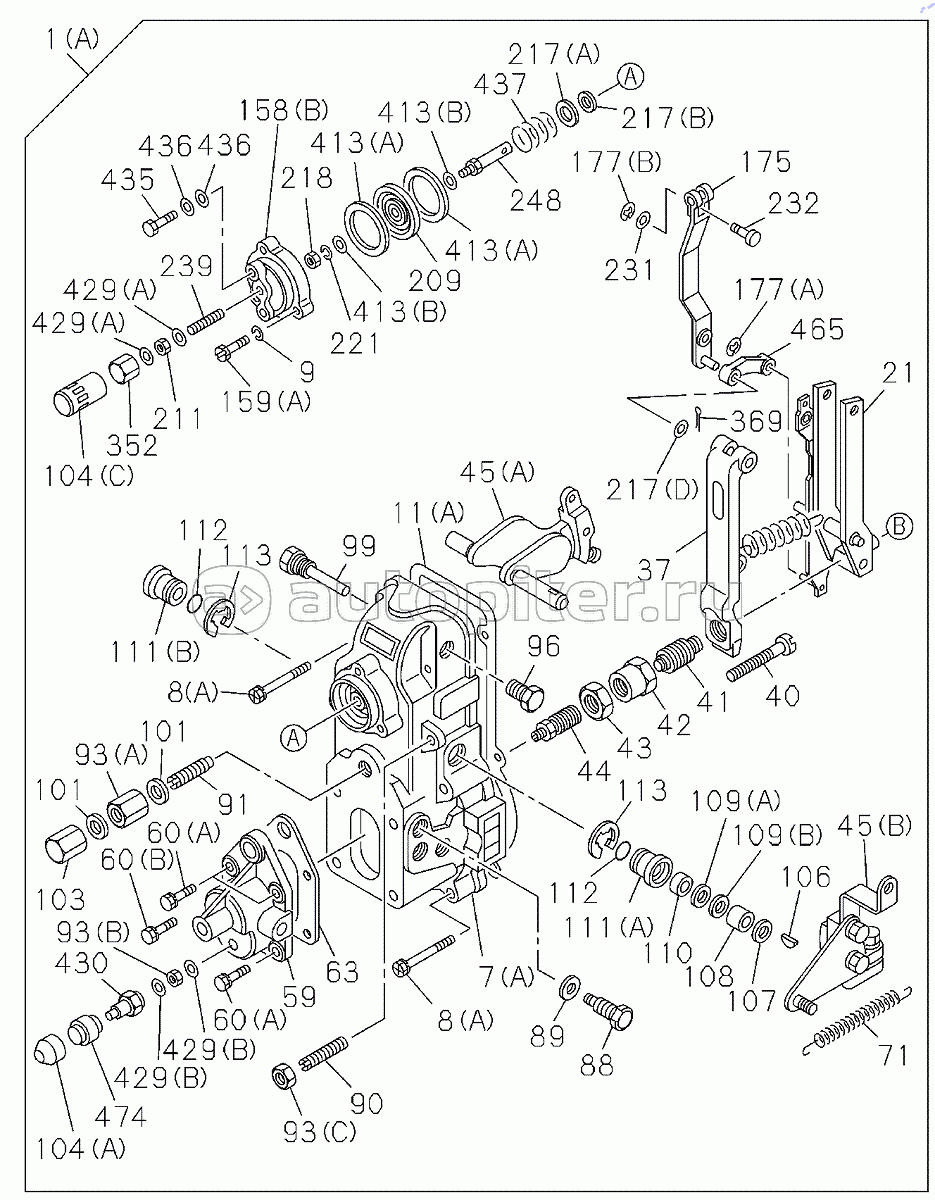 D00/06-, 1157900851 GOVERNOR, INJECTION PUMP (1-2)