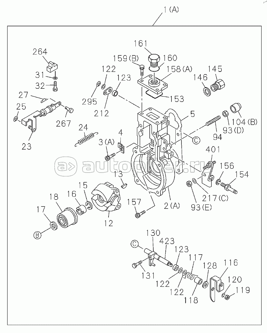 D00/06-, 1157900851 GOVERNOR, INJECTION PUMP (2-2)