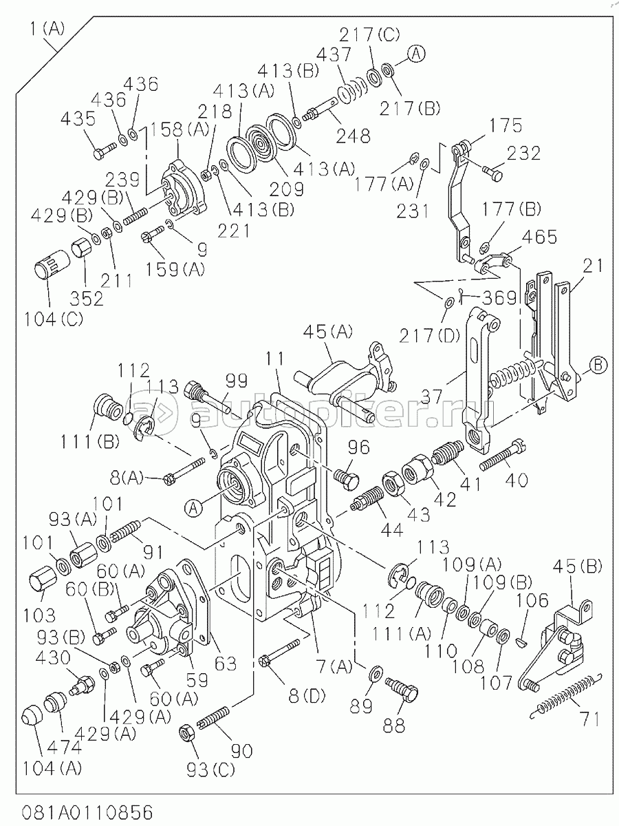 GOVERNOR, INJECTION PUMP (1/2), S/N: D01/11-