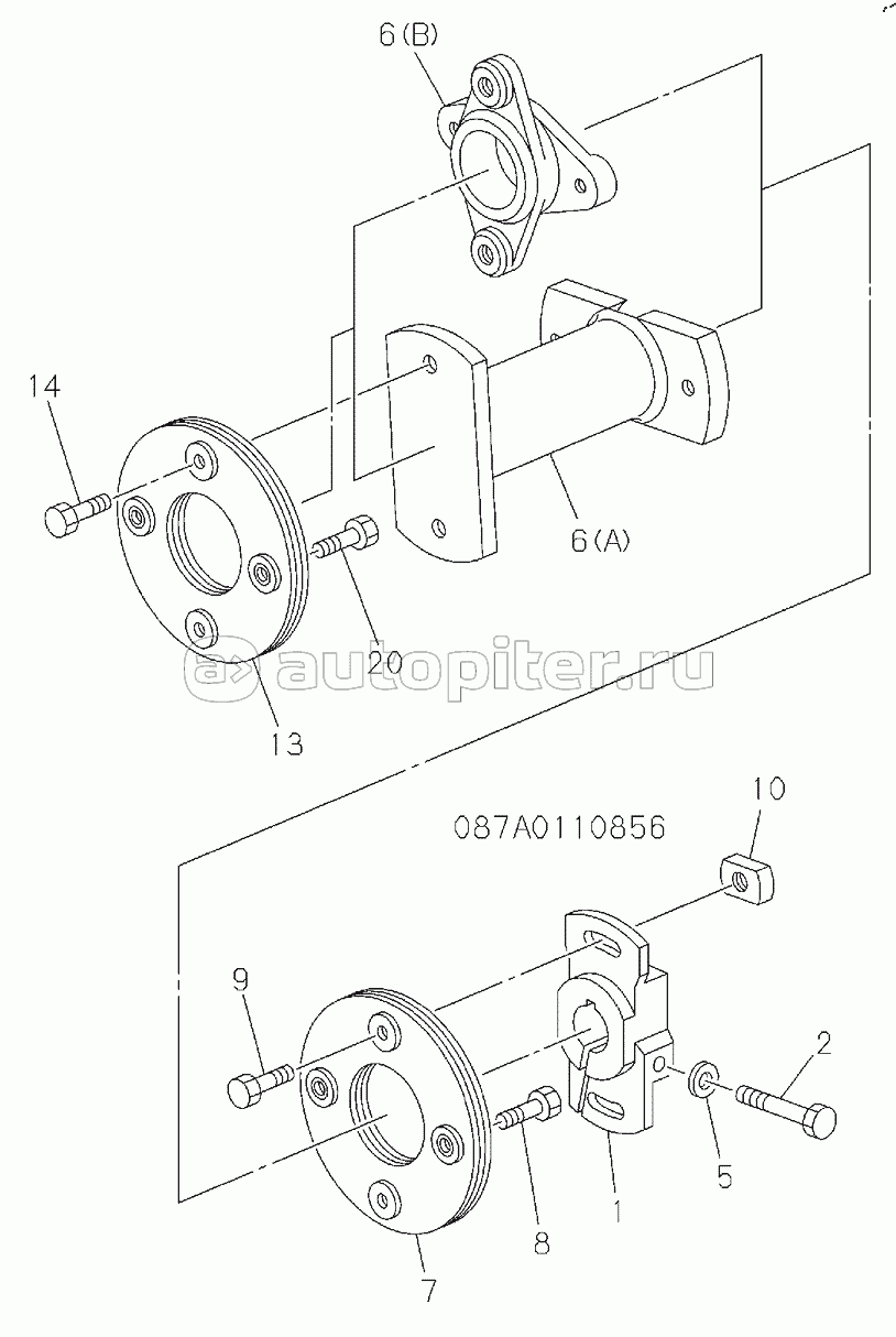 COUPLING, INJECTION PUMP (1/2), S/N: D00/07-